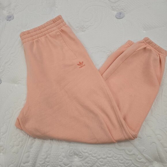 Adidas Men's Peach Colored Super Soft Sweatpants W Tapered Leg Size XL - Picture 1 of 10